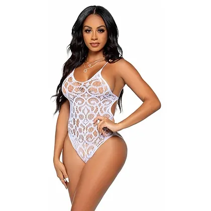 Body Leg Avenue Kara Alb XS-L