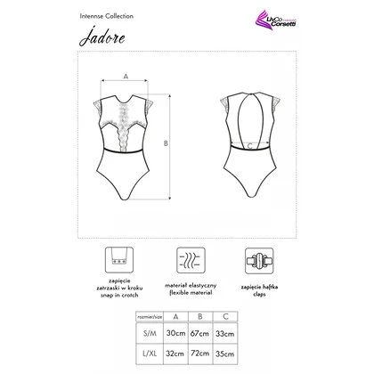 Body LivCo Jadore Intennse Collection Roz S-M