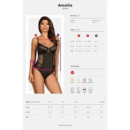 Body Obsessive Amallie Negru S-M