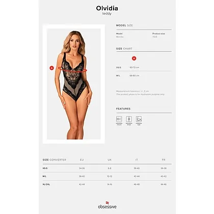 Body Obsessive Olvidia Negru XS-S