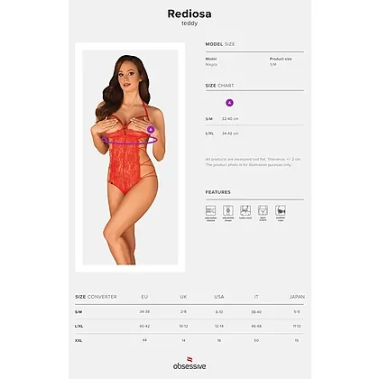 Body Obsessive Rediosa Roșu S-M