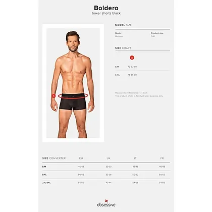 Boxeri Obsessive Boldero Negru L-XL