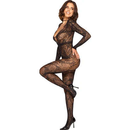 Catsuit Cottelli Collection Mary Negru S-L