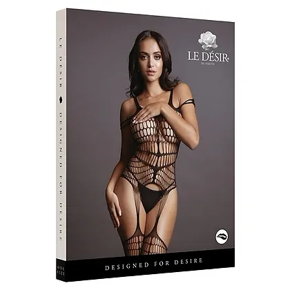 Catsuit Le Desir Shredded Negru S-L