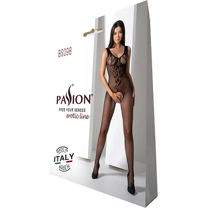Catsuit Passion BS098 Negru S-L