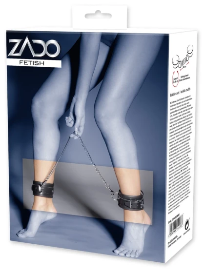 Cătușe Picioare Leather Cuffs Negru