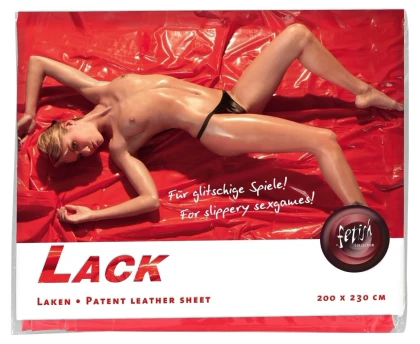 Cearceaf Din Vinil Roșu 200x230 cm — Luciu Intens