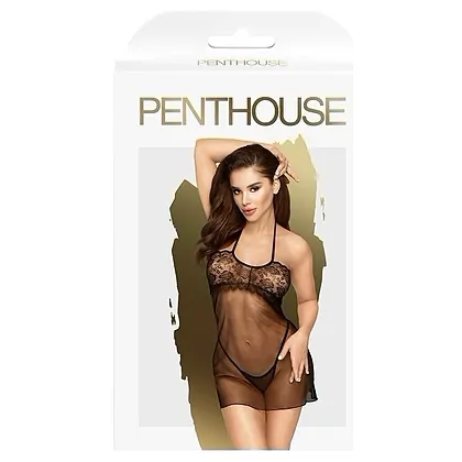 Chemise Penthouse All Yours Mesh Negru S-M