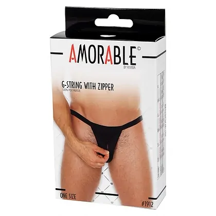 Chilot Amorable Lucas With Zipper Negru S-L