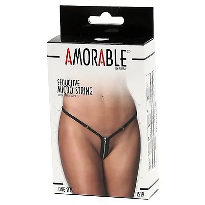 Chilot Amorable Mini With Zipper Negru S-L