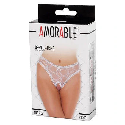 Chilot Amorable Open Adeline Alb S-L