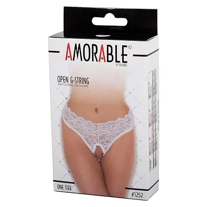 Chilot Amorable Open Lydia Alb S-L