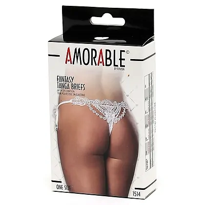 Chilot Amorable Slip Alb S-L