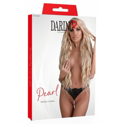 Chilot Daring Intimates Pearl Beaded Negru S-M