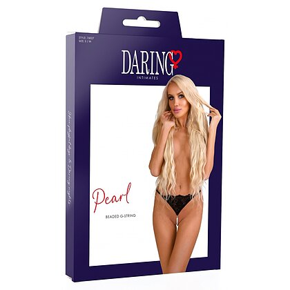 Chilot Daring Intimates Pearl Beaded Negru S-M
