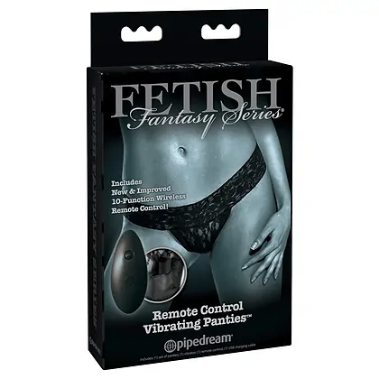Chiloți Vibratori Fetish Fantasy Series Negru