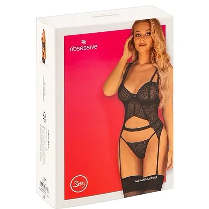 Corset Obsessive Yaskana Negru XS-S