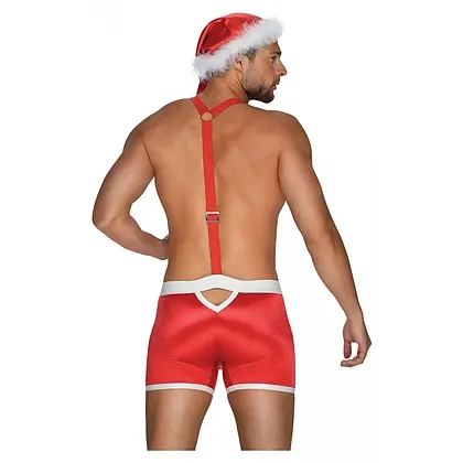 Costum Obsessive Mr Claus Roșu L-XL