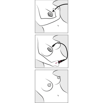 Cupe Vibratoare Pentru Sfârcuri Bad Kitty Transparent