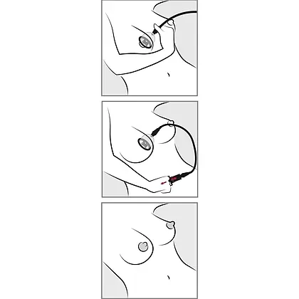 Cupe Vibratoare Pentru Sfârcuri Bad Kitty Transparent