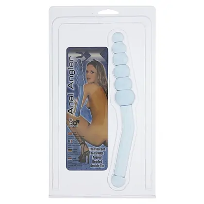 Dildo Anal Angler Clear Albastru