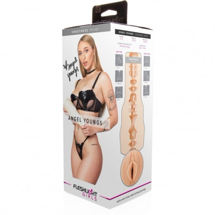 Fleshlight Angel Youngs – Stroker Compact cu Textură Intensă