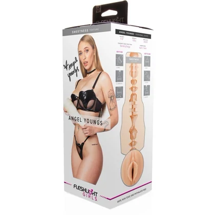 Fleshlight Angel Youngs – Stroker Compact cu Textură Intensă