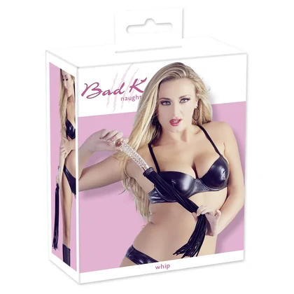 Flogger Glass 2 În 1 Bad Kitty Negru