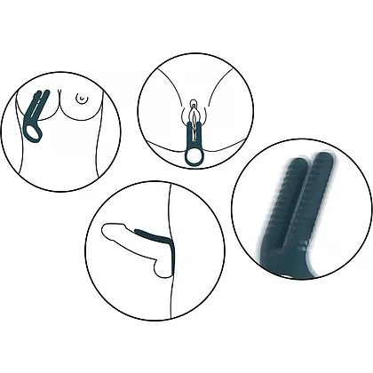 FUSHION Vibrating Couple Ring Albastru