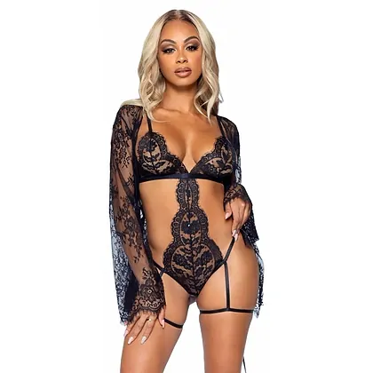 Halat Cu Body Leg Avenue Georgia Negru S