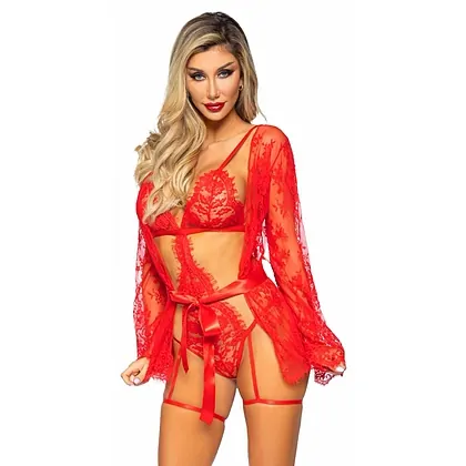 Halat Cu Body Leg Avenue Georgia Roșu S