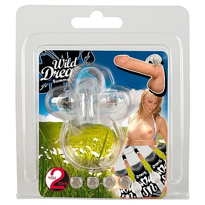 Inel Cu Vibrații Silicone Soft Transparent