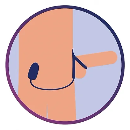 Inel Dublu ToyJoy Thria 2 Motoare Albastru