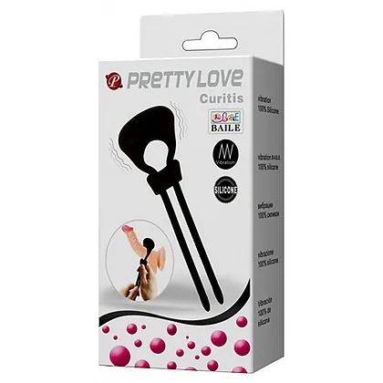 Inel Penis Cu Vibrații Pretty Love Curtis Negru