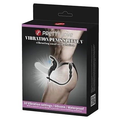 Inel Penis Pretty Love Vibration Negru