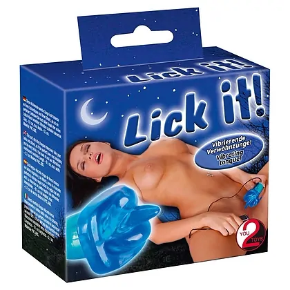 Limbă Vibratoare Lick it! Albastru