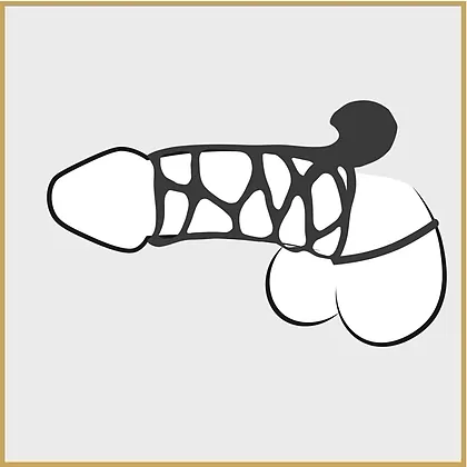 Manșon FX Extreme Silicone Power Cage Negru