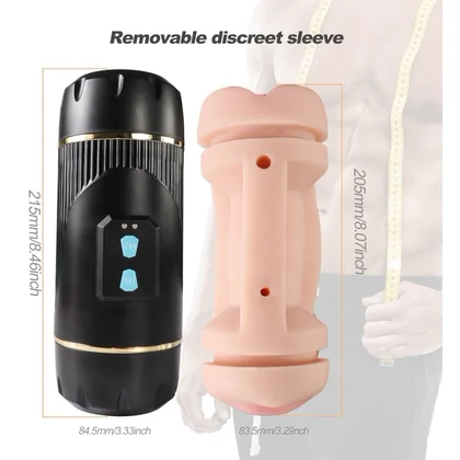 Mistress Kay – Masturbator Dublu, 2 Motoare, 10 Trepte Negru