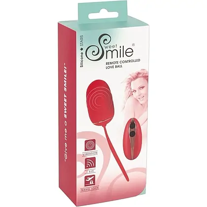 Ou Vibrator Sweet Smile RC Love Ball Roșu