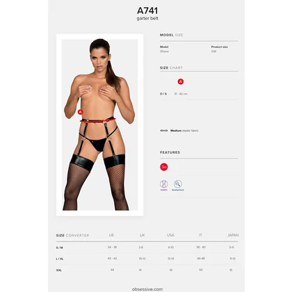 Portjartier Obsessive A741 Negru S-L
