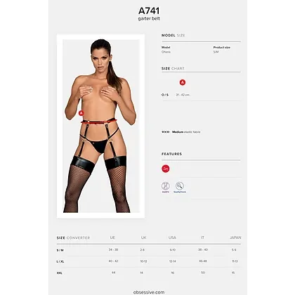 Portjartier Obsessive A741 Negru S-L