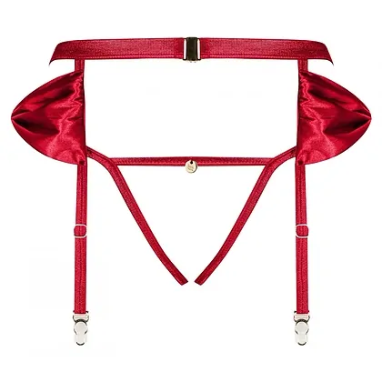 Portjartier Obsessive Rubinesa Roșu S-M