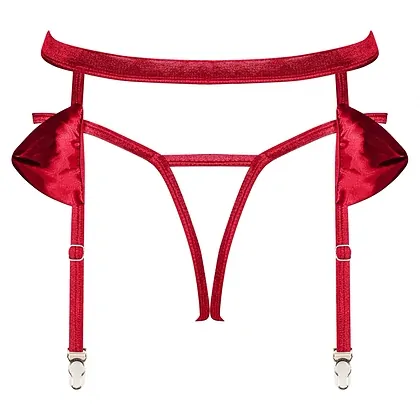 Portjartier Obsessive Rubinesa Roșu S-M