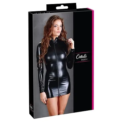 Rochie Cottelli Collection Latex Mini Dress Negru S