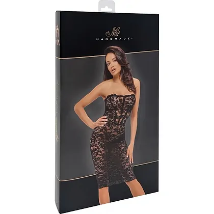 Rochie Noir Handmade Brenda Neagră S