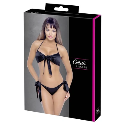 Set Cottelli Collection Margarette Negru S-M