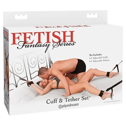 Set Cuff And Tether Negru