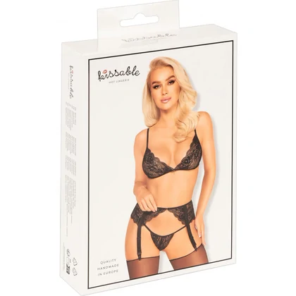 Set Kissable Midnight Fever Negru S-M