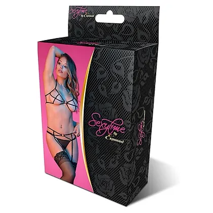 Set Magic Silk Beatrice Negru S-M