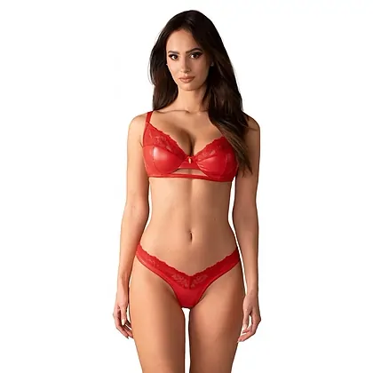 Set Obsessive Aliosa 2 Piese Roșu S-M